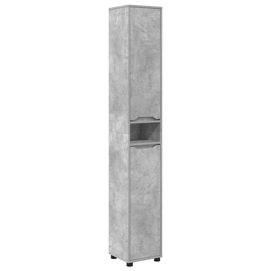 Kupaonski ormar s policom Betonski sivi 30,5 x 30 x 195 cm