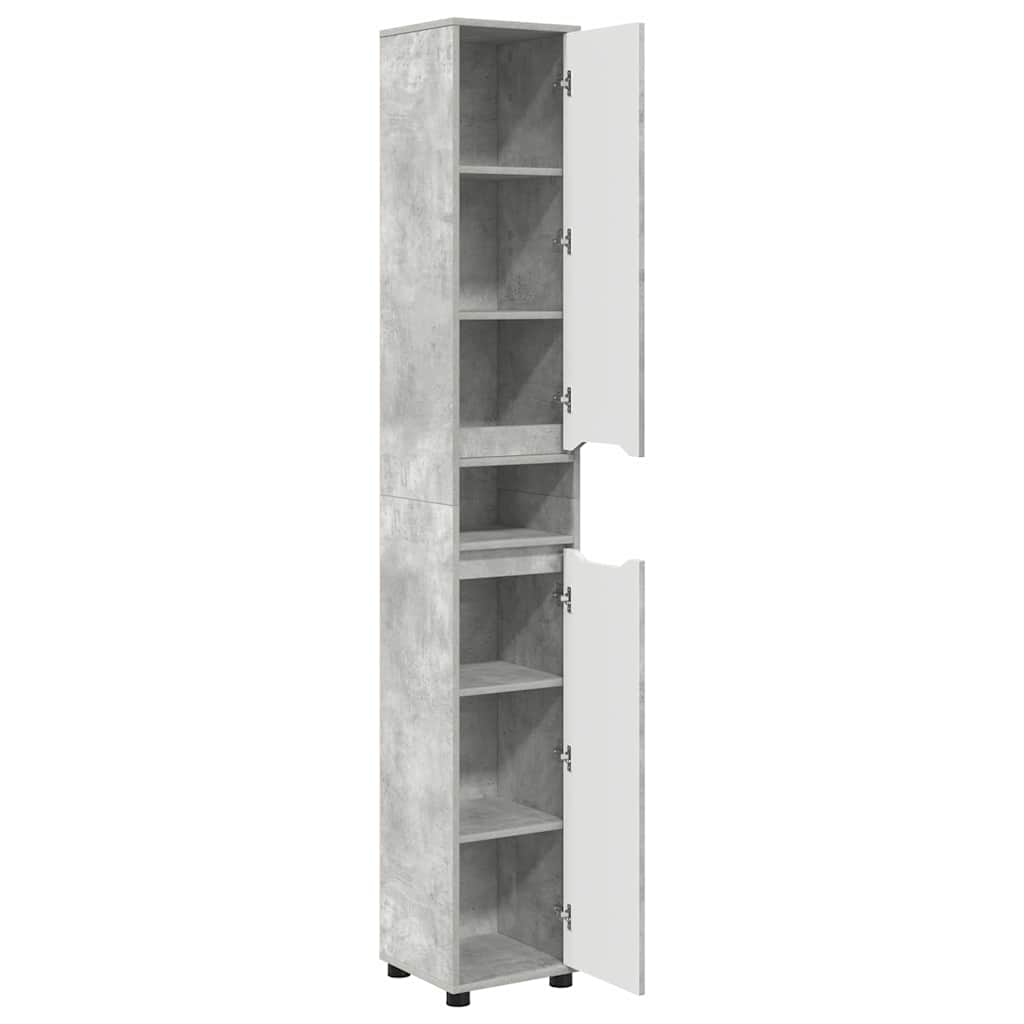 Kupaonski ormar s policom Betonski sivi 30,5 x 30 x 195 cm