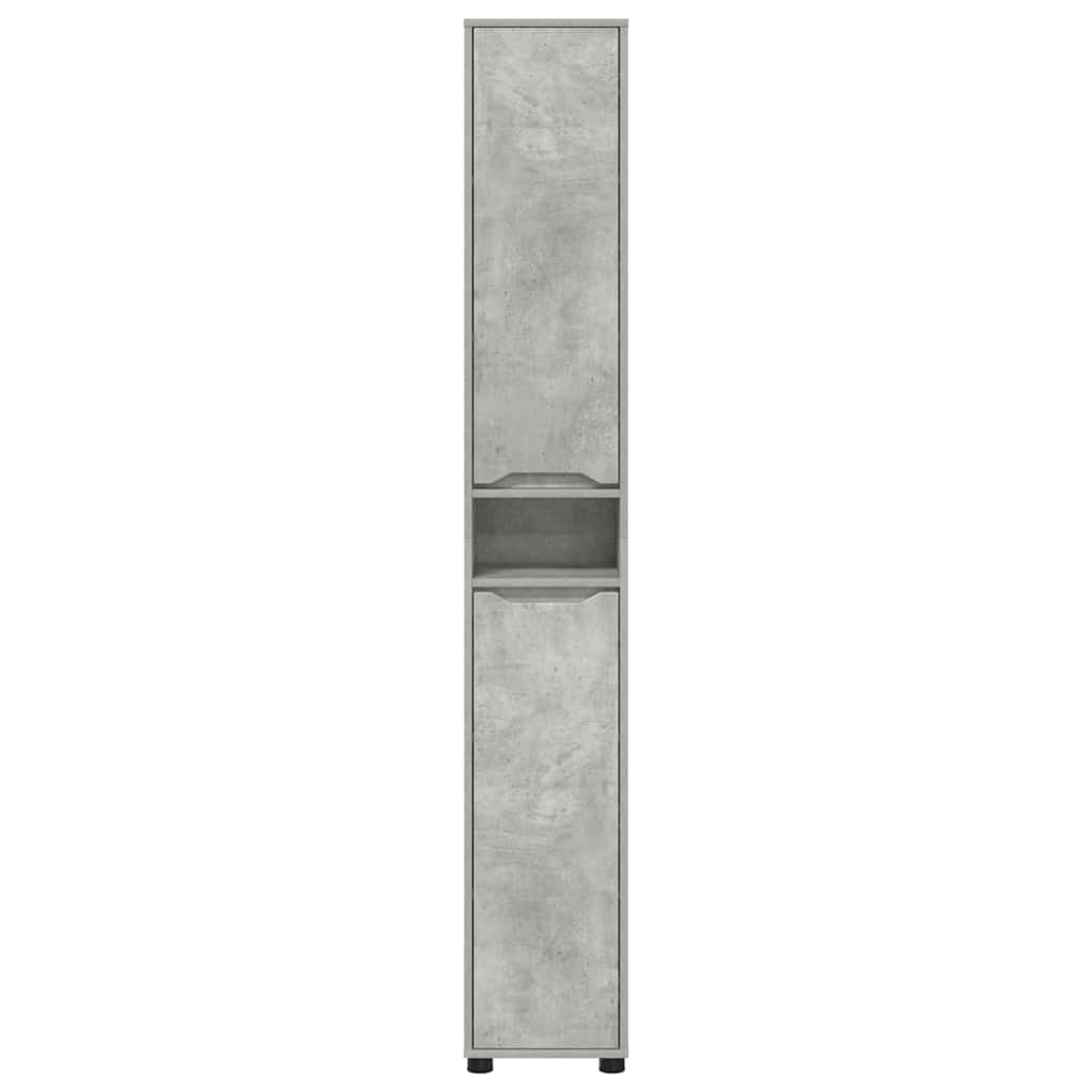 Kupaonski ormar s policom Betonski sivi 30,5 x 30 x 195 cm