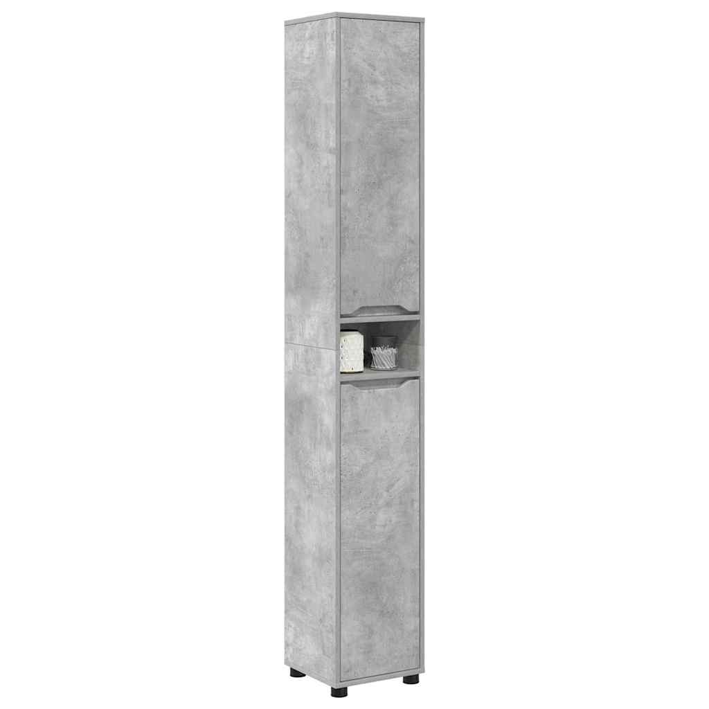 Kupaonski ormar s policom Betonski sivi 30,5 x 30 x 195 cm