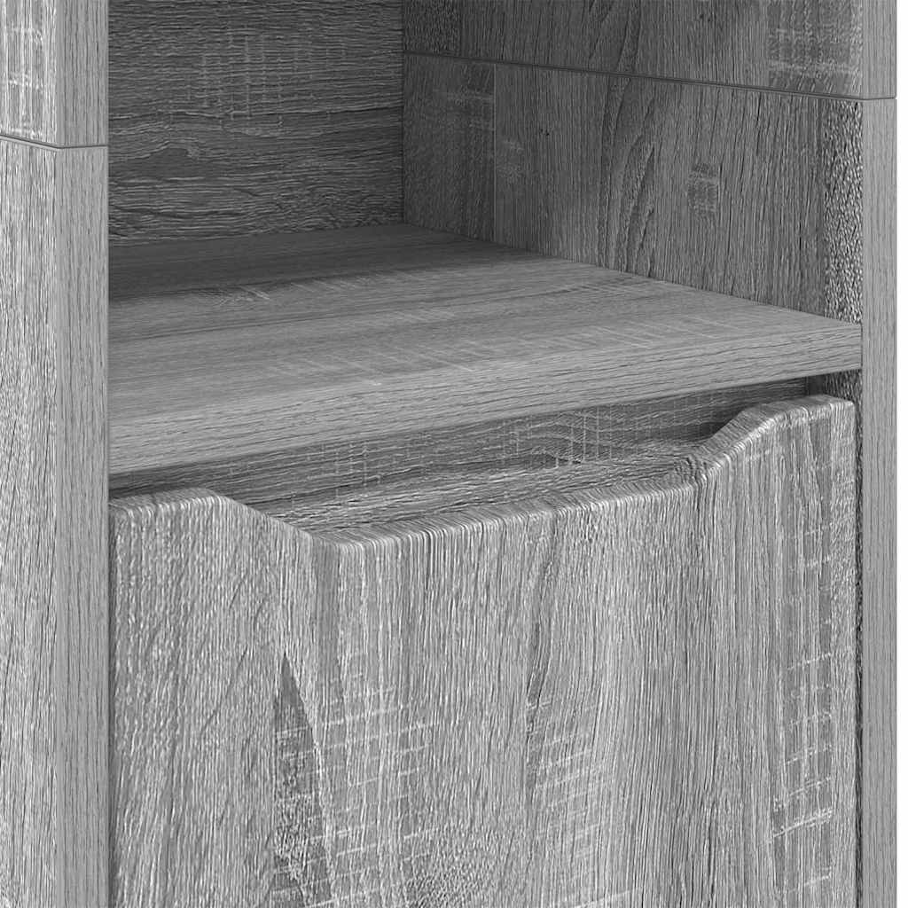 Kupaonski ormar s policom Siva Sonoma 30,5 x 30 x 195 cm