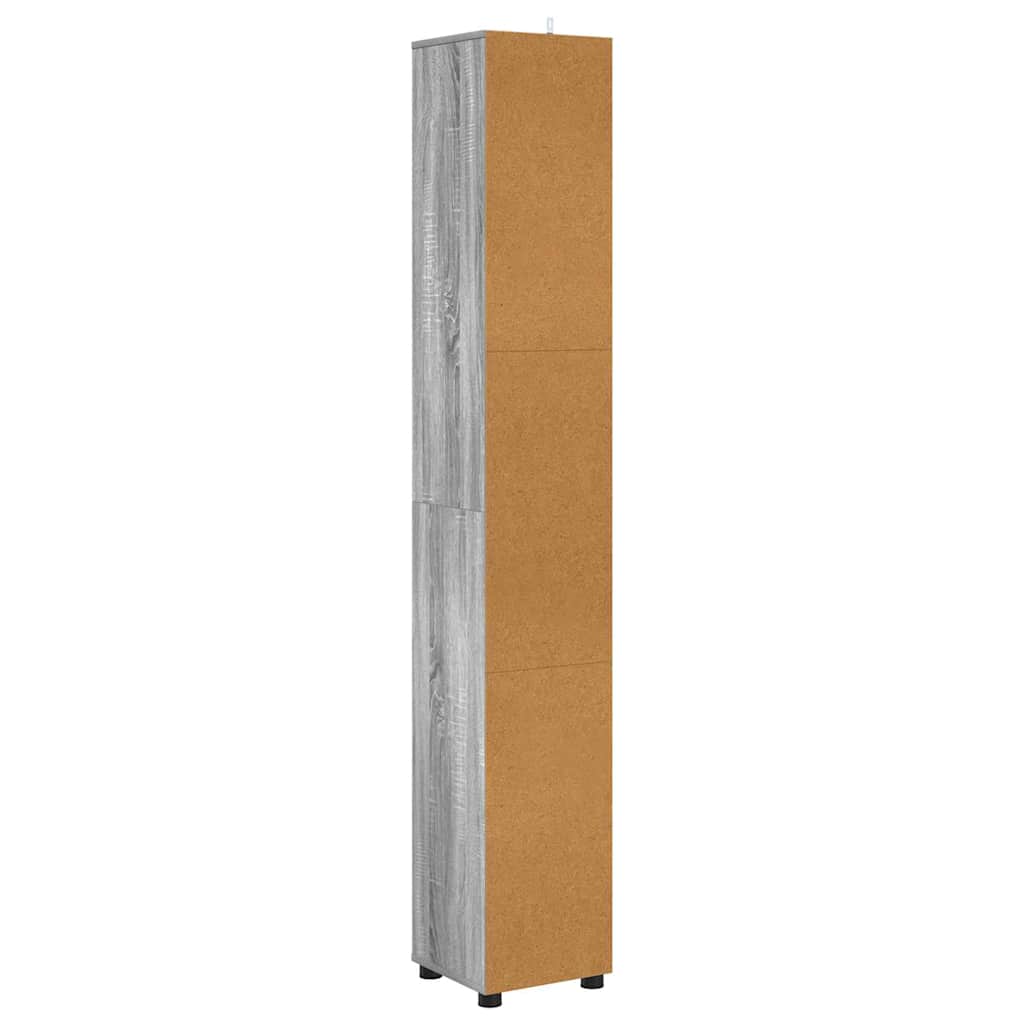 Kupaonski ormar s policom Siva Sonoma 30,5 x 30 x 195 cm