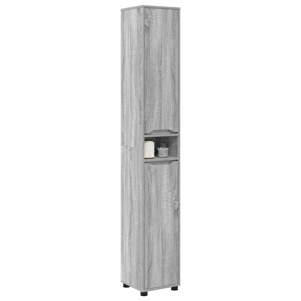 Kupaonski ormar s policom Siva Sonoma 30,5 x 30 x 195 cm