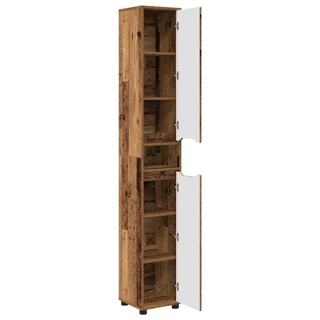 Kupaonski ormar Staro drvo 30,5 x 30 x 195 cm Konstruirano drvo