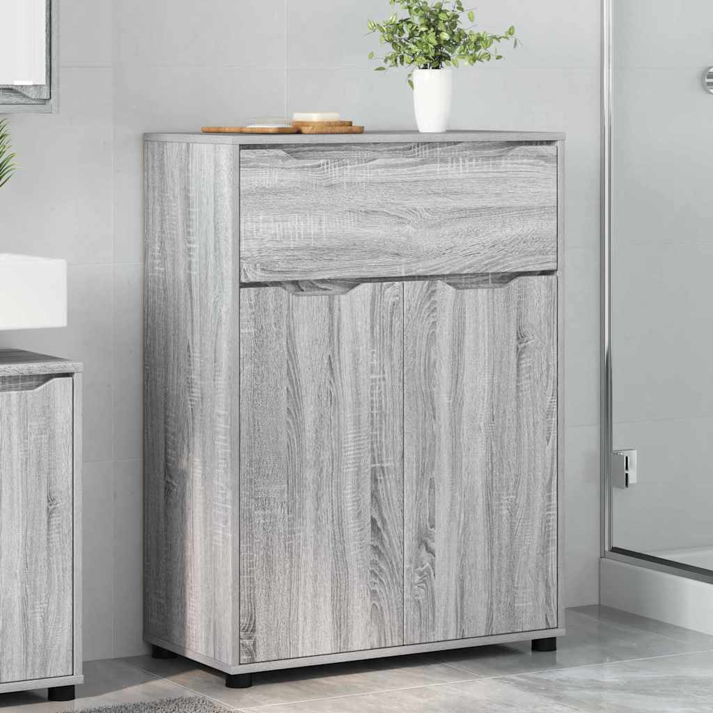 Kupaonski ormar s ladicama Siva Sonoma 72,5 x 36,5 x 100 cm
