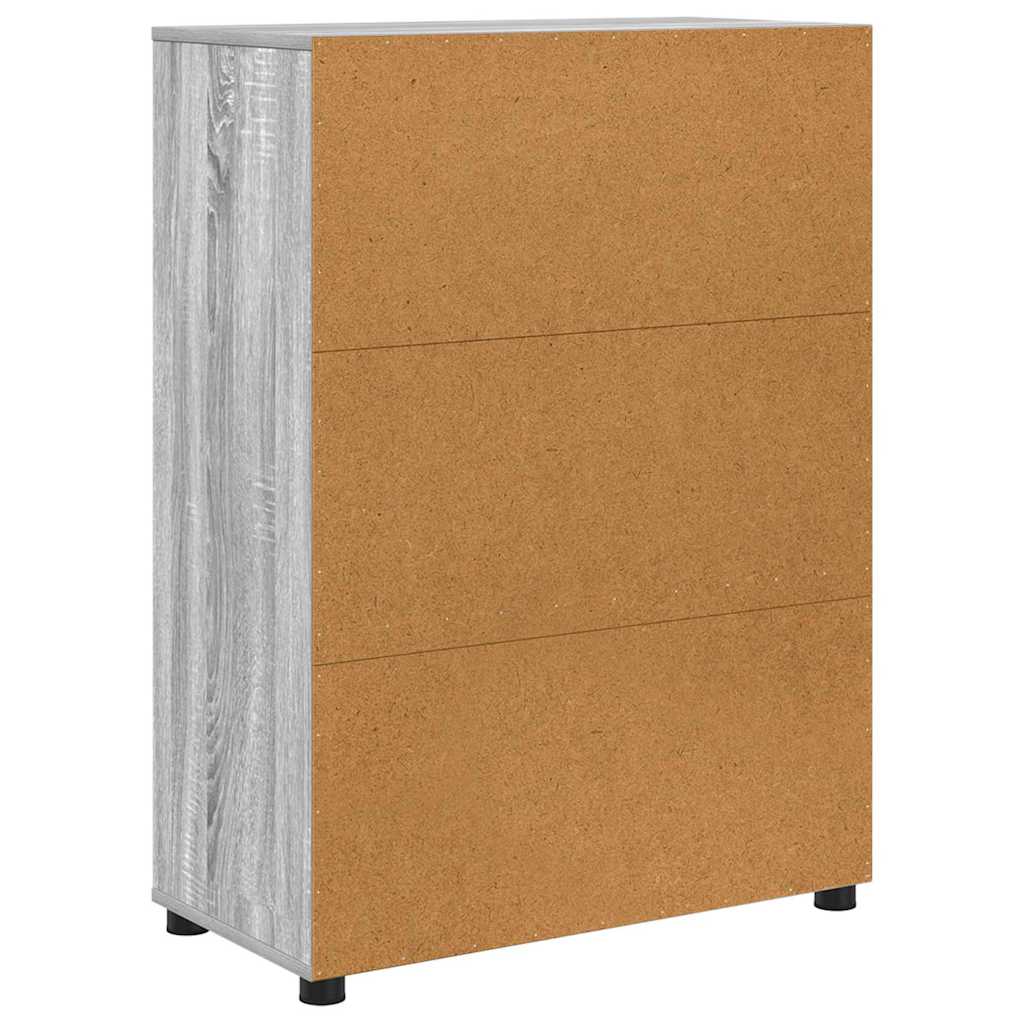 Kupaonski ormar s ladicama Siva Sonoma 72,5 x 36,5 x 100 cm