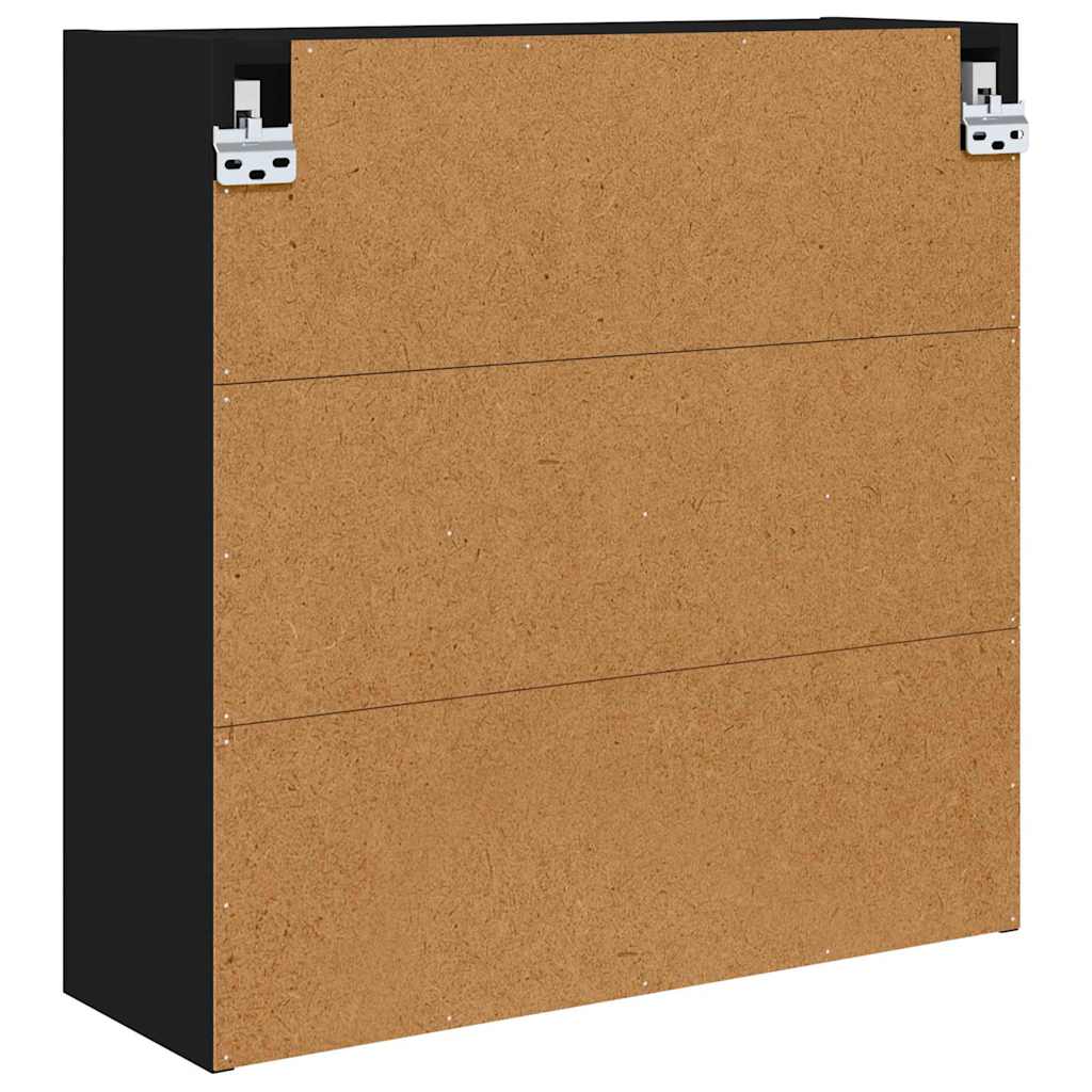 Kupaonski ormar s ogledalom s policom Crna 60 x 20 x 60 cm