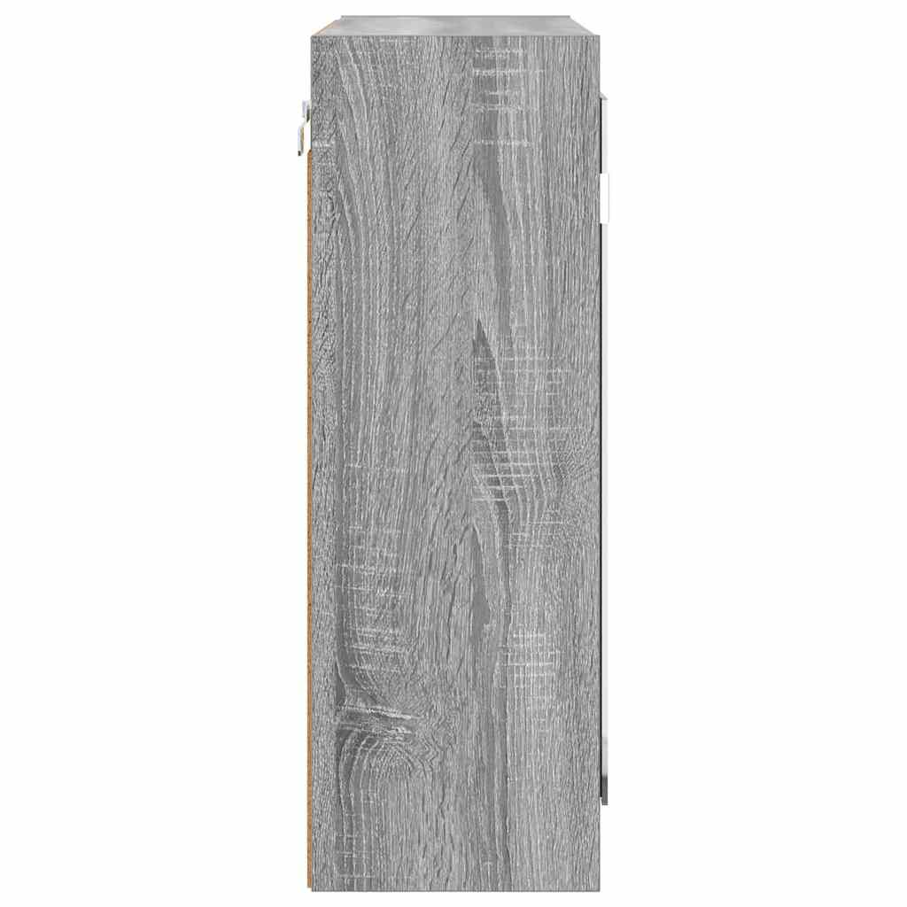 Kupaonski ormar s ogledalom Zidne Siva Sonoma 60 x 20 x 60 cm