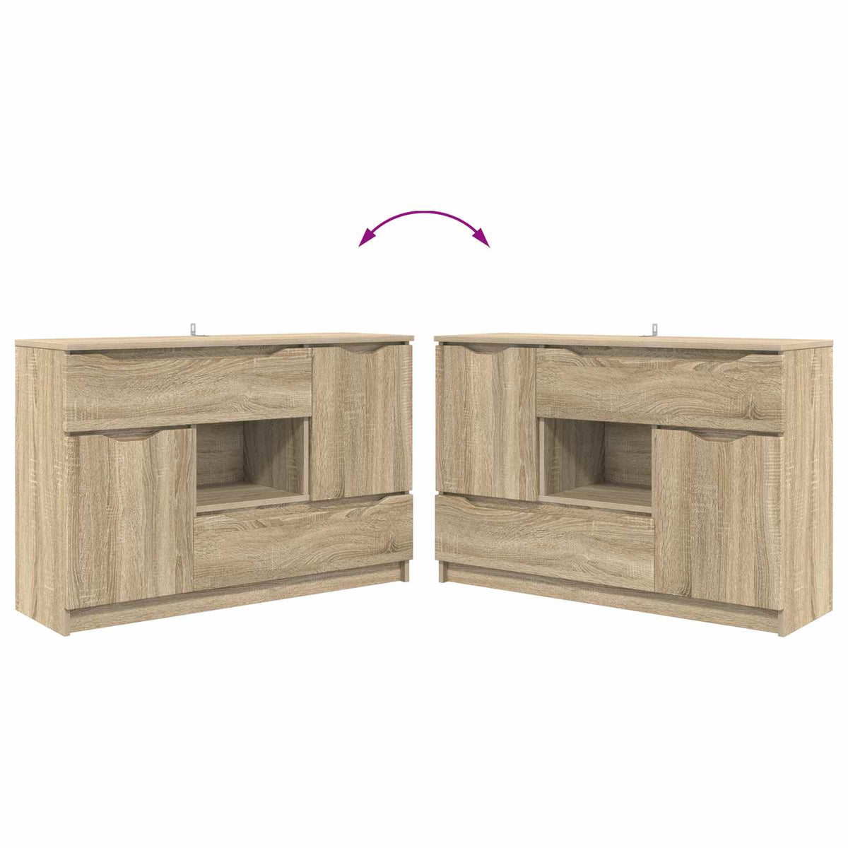 Kreveta Sonoma hrast 100 x 30 x 65,6 Konstruirano drvo