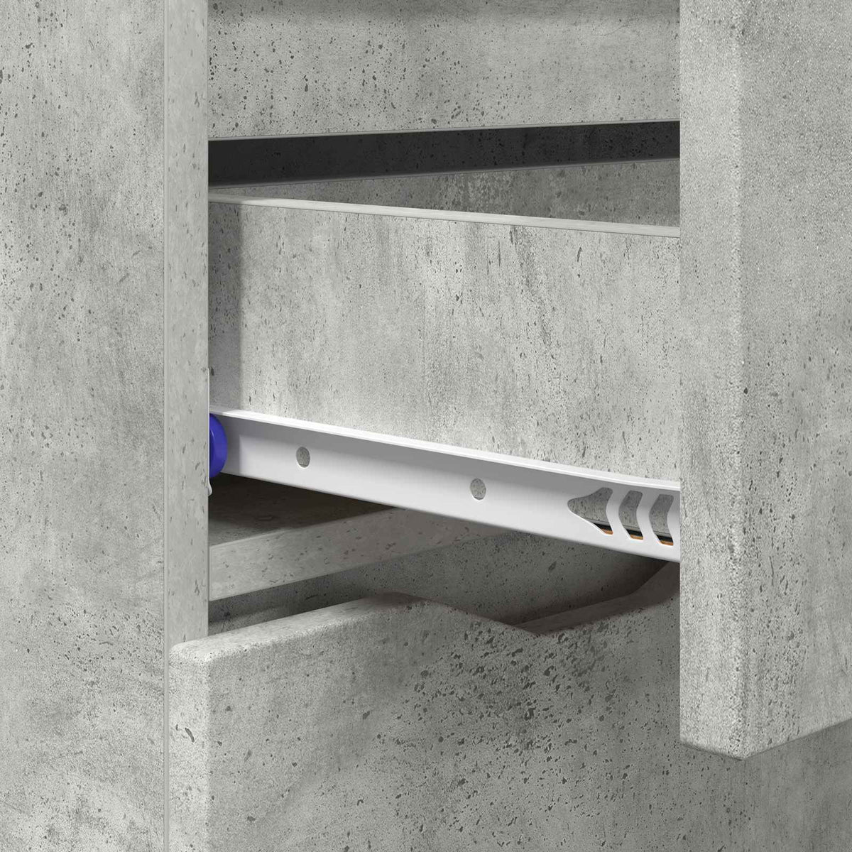 Kreveta Betonski sivi 100 x 30 x 65,6 Konstruirano drvo