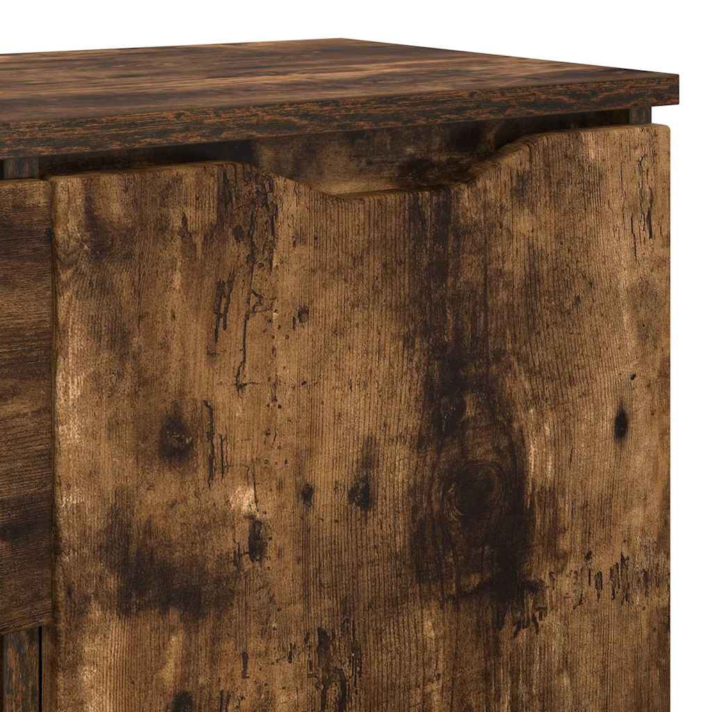Kreveta Dimljeni hrast 100 x 30 x 65,6 Konstruirano drvo