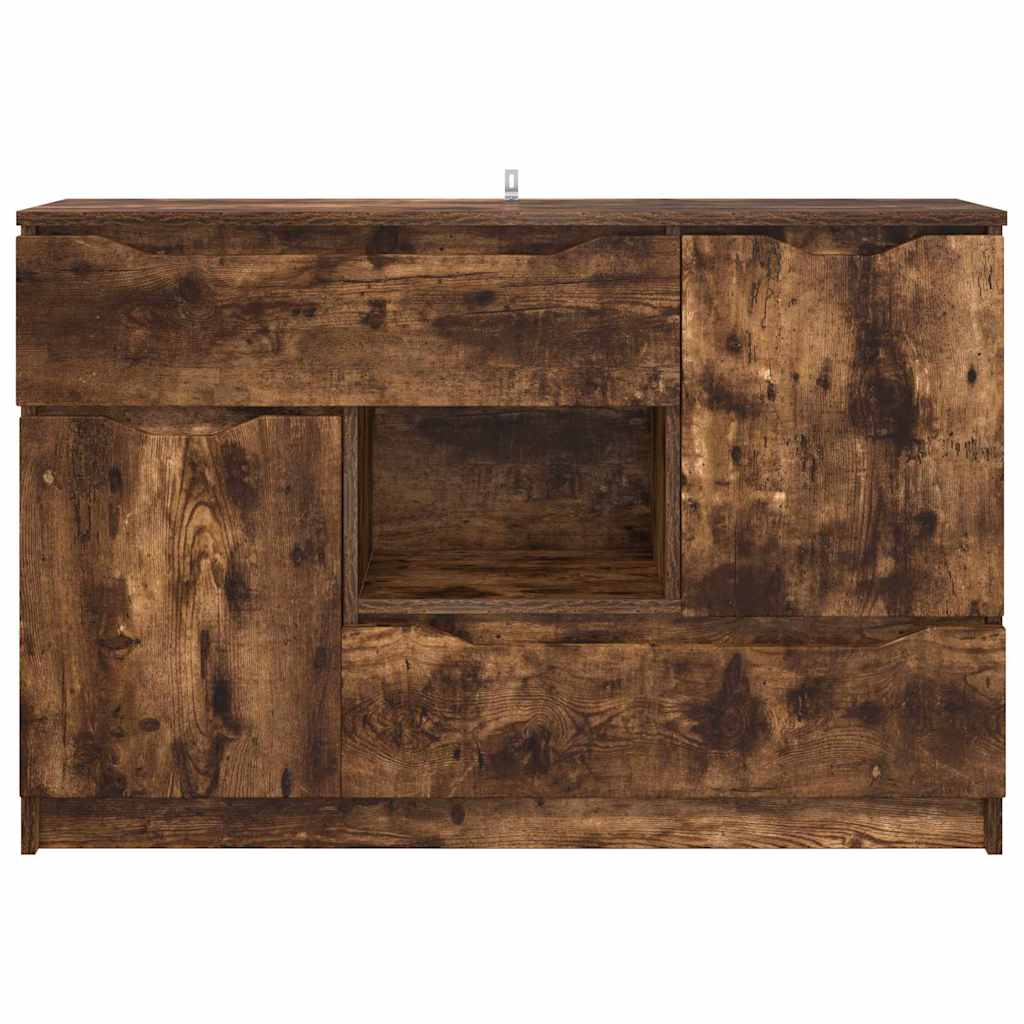 Kreveta Dimljeni hrast 100 x 30 x 65,6 Konstruirano drvo