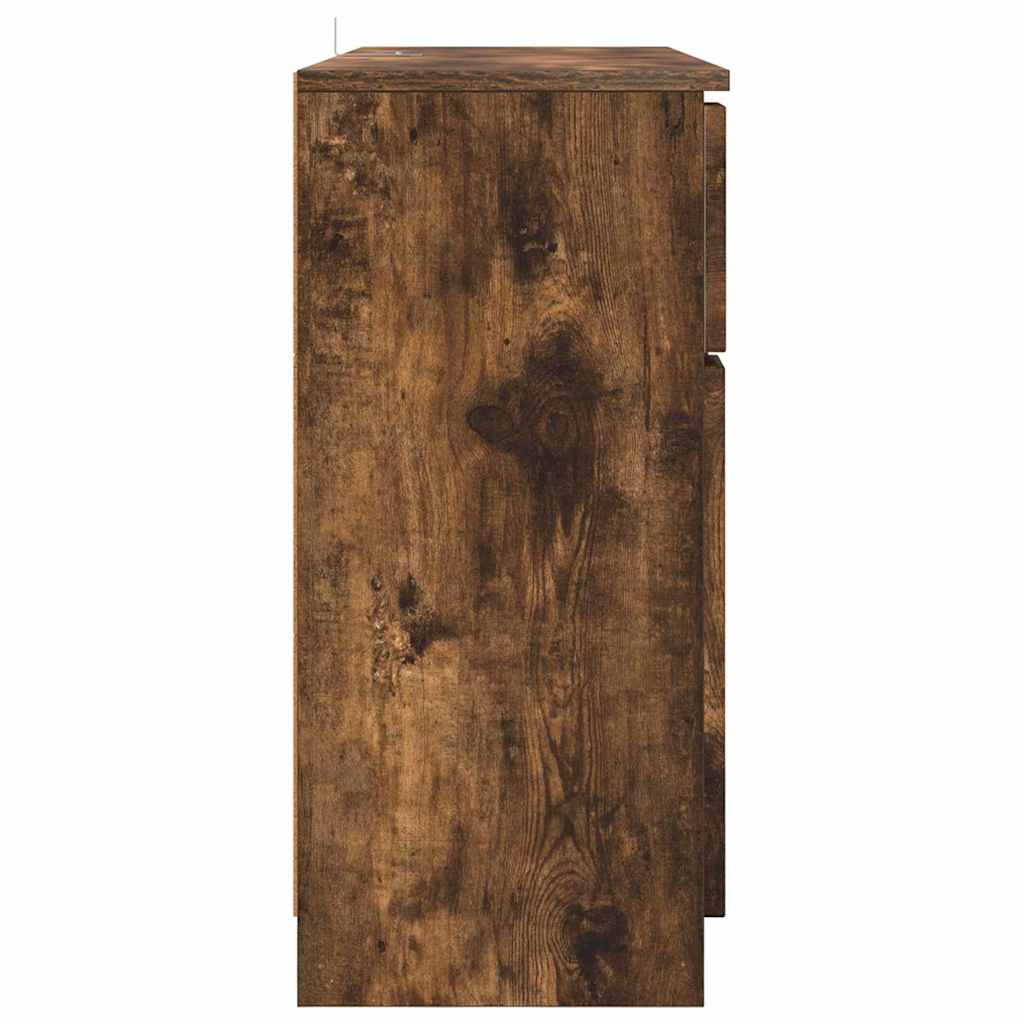 Kreveta Dimljeni hrast 100 x 30 x 65,6 Konstruirano drvo