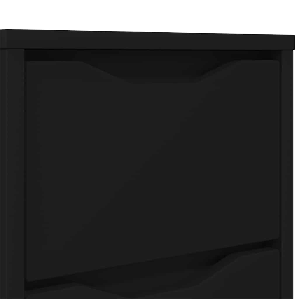 Noćni ormarići 2 pcs Crna 30,5 x 30 x 43 cm Konstruirano drvo