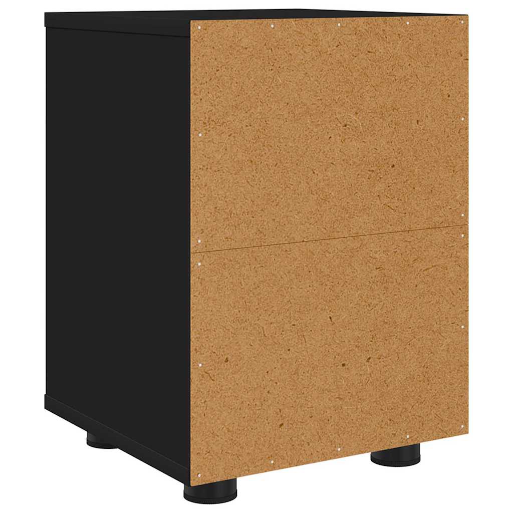 Noćni ormarići 2 pcs Crna 30,5 x 30 x 43 cm Konstruirano drvo