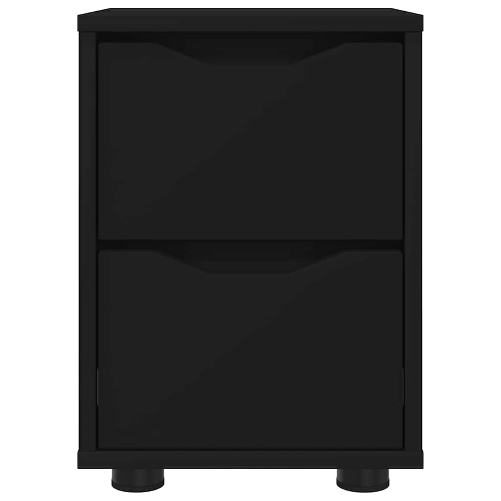 Noćni ormarići 2 pcs Crna 30,5 x 30 x 43 cm Konstruirano drvo