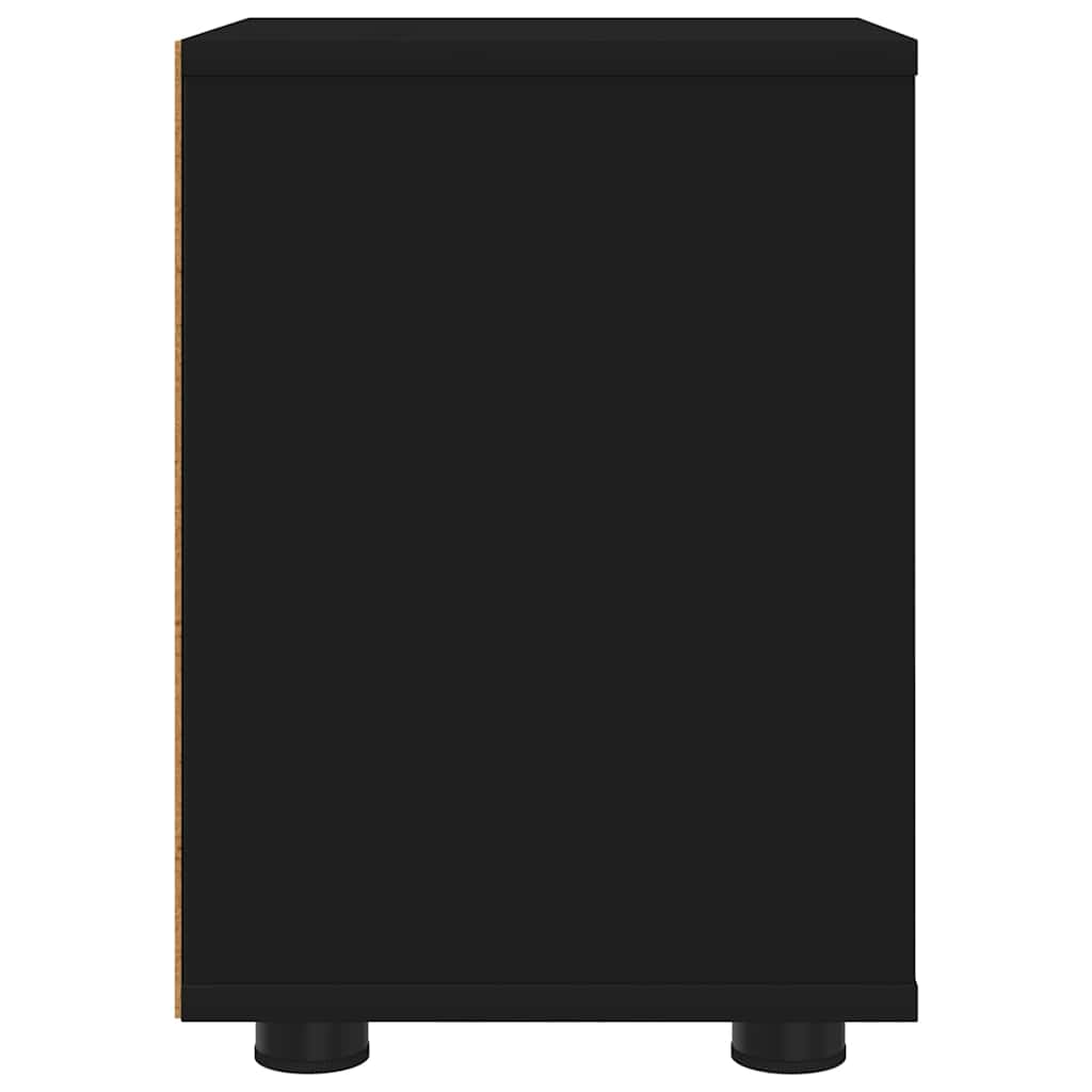 Noćni ormarići 2 pcs Crna 30,5 x 30 x 43 cm Konstruirano drvo
