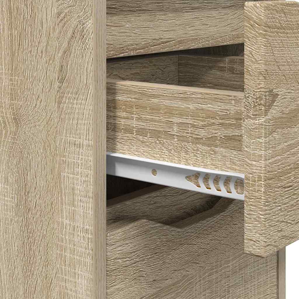 Noćni ormarići s ladicama 2 pcs Sonoma hrast 30,5 x 30 x 43 cm