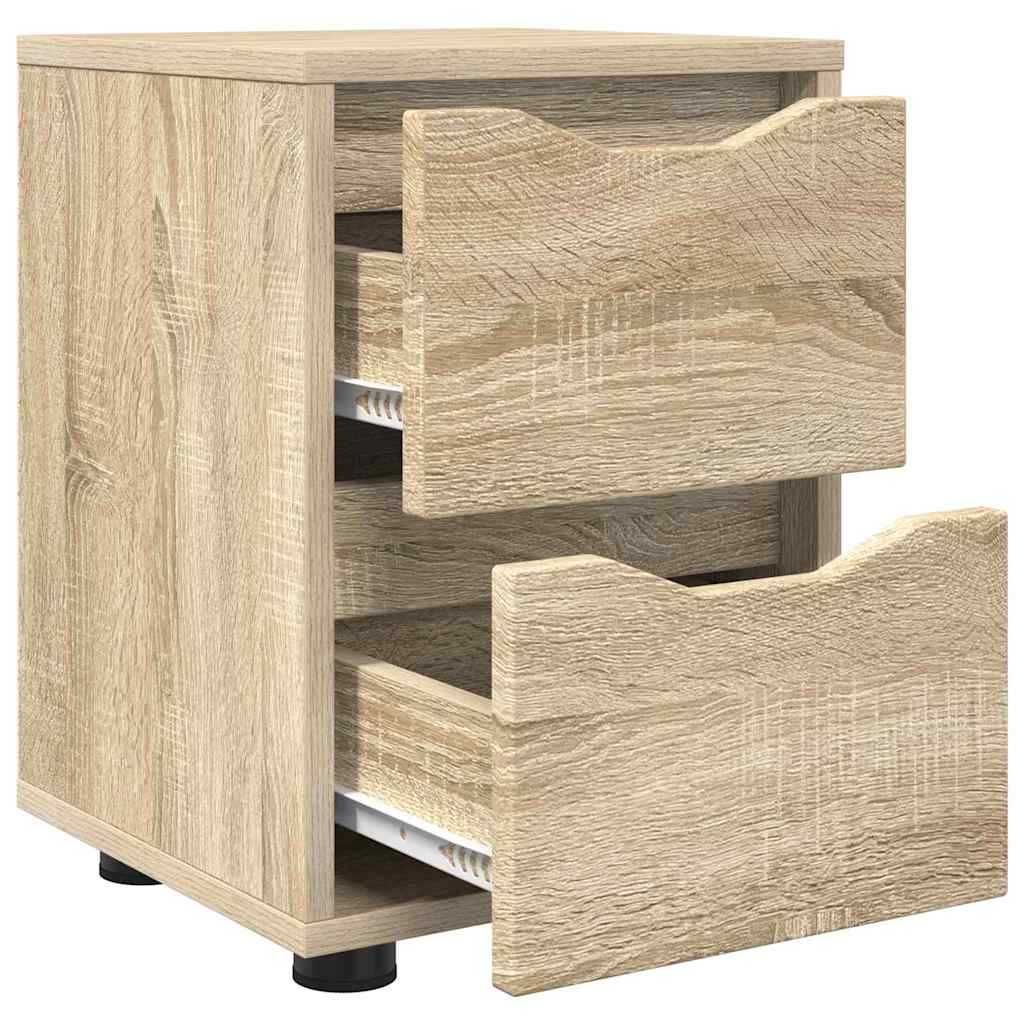 Noćni ormarići s ladicama 2 pcs Sonoma hrast 30,5 x 30 x 43 cm