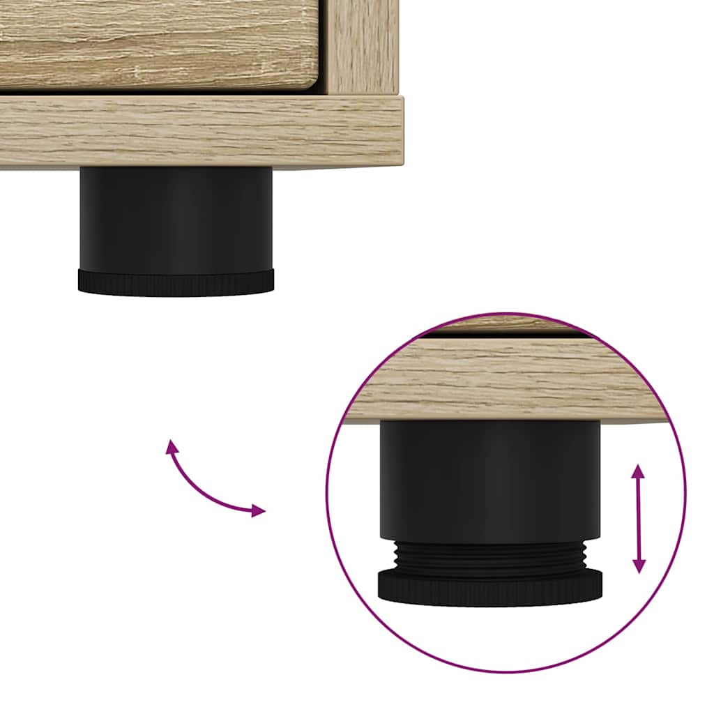 Noćni ormarići s ladicama 2 pcs Sonoma hrast 30,5 x 30 x 43 cm