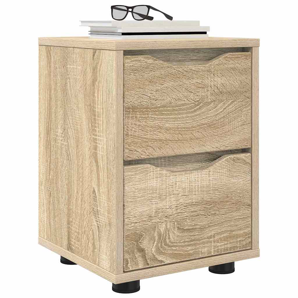 Noćni ormarići s ladicama 2 pcs Sonoma hrast 30,5 x 30 x 43 cm