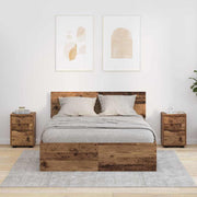 Noćni ormarići s ladicama 2 pcs Staro drvo 30,5 x 30 x 43 cm