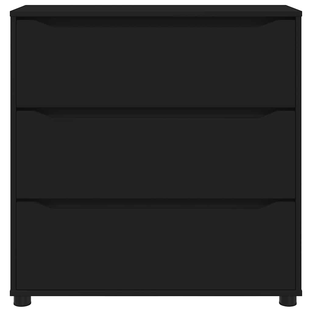 Ormarić za pohranu Crna 80 x 31 x 81 cm Konstruirano drvo