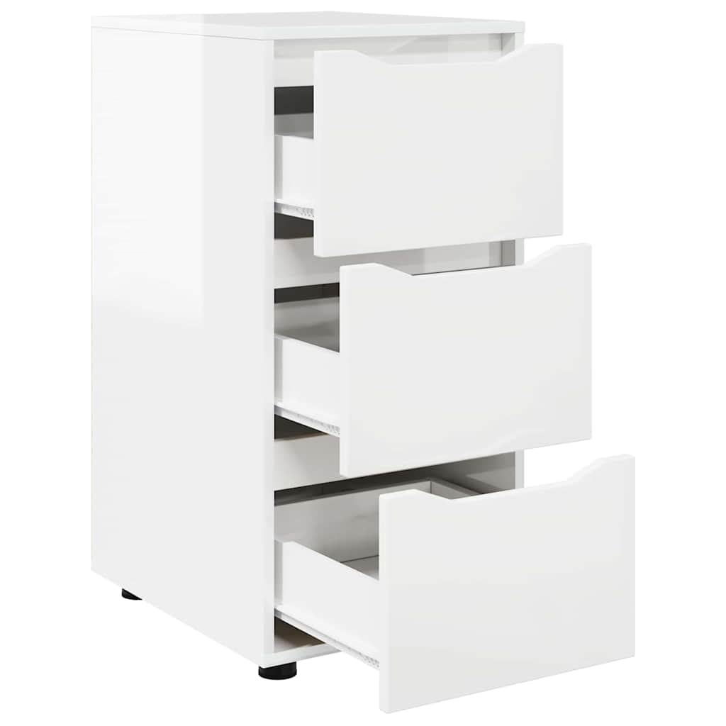 Ormarić za pohranu Visoki sjaj bijela 40 x 48 x 81 cm