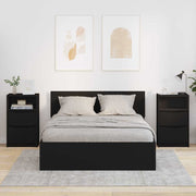 Noćni ormarići 2 pcs Crna 40 x 30 x 467 cm Konstruirano drvo