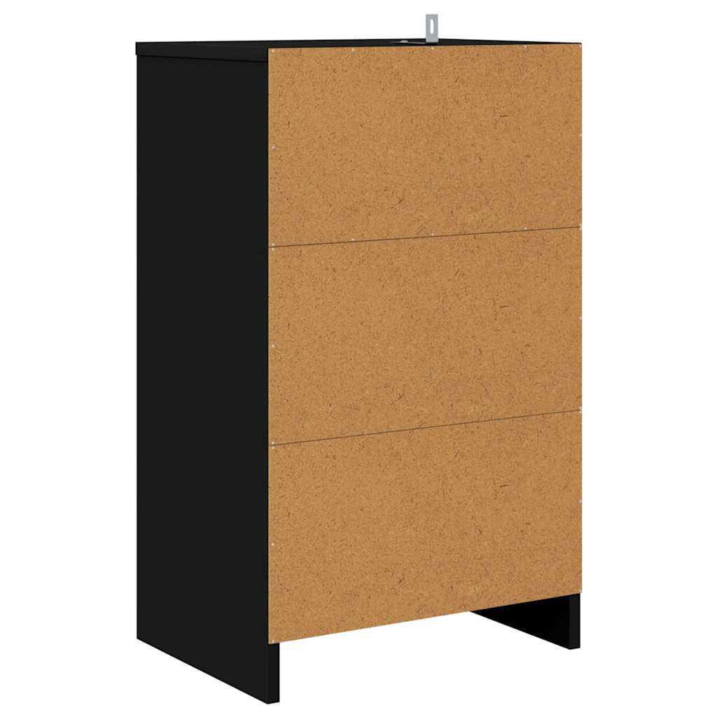 Noćni ormarići 2 pcs Crna 40 x 30 x 467 cm Konstruirano drvo