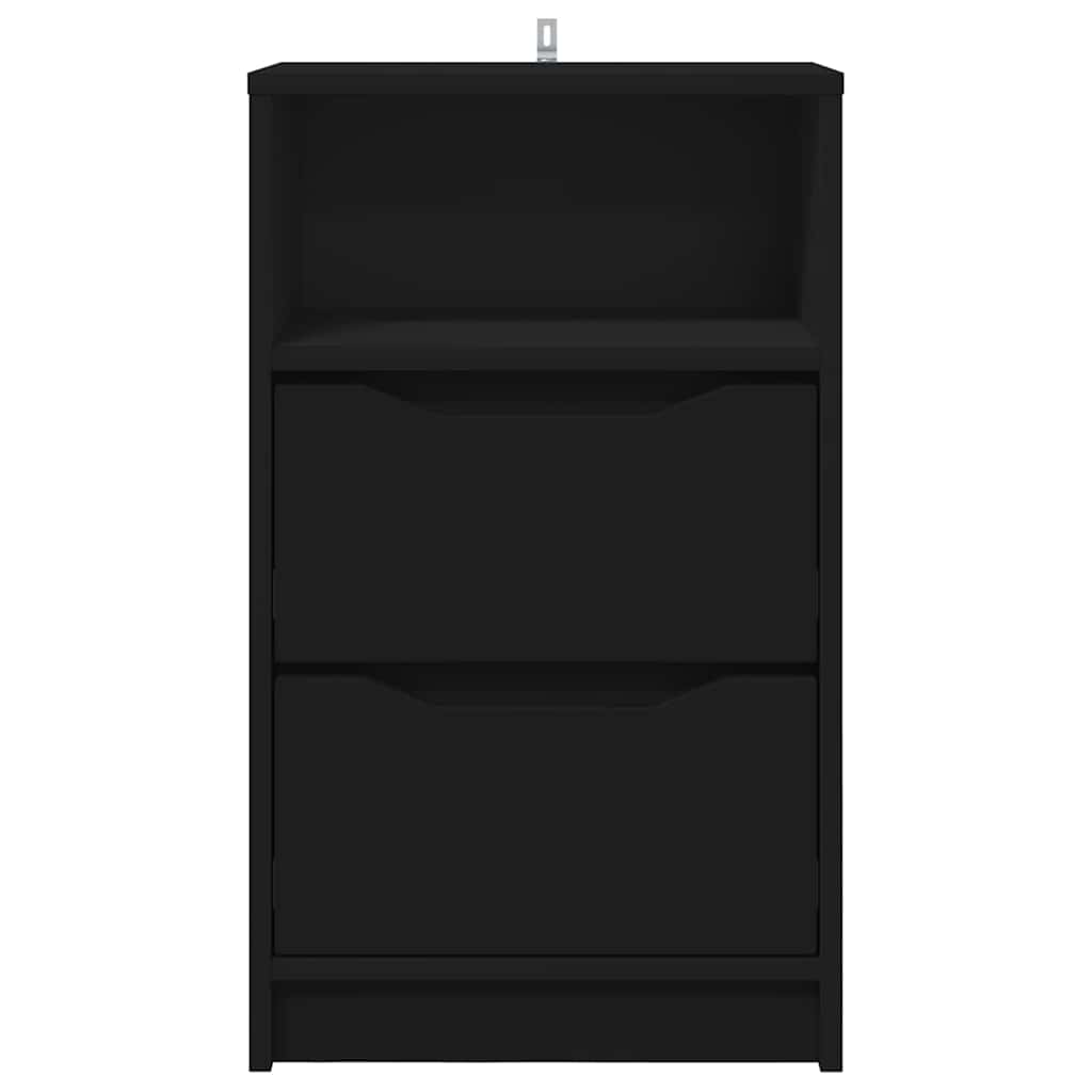 Noćni ormarići 2 pcs Crna 40 x 30 x 467 cm Konstruirano drvo
