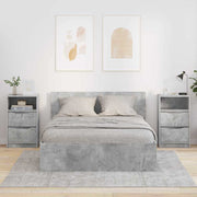 Noćni ormarići s ladicama 2 pcs Betonski sivi 40 x 30 x 467 cm