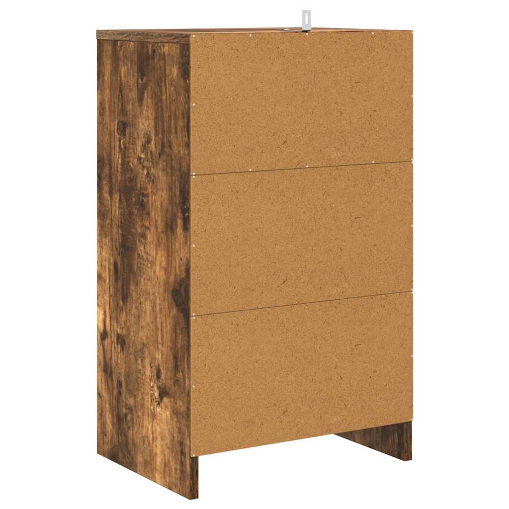 Noćni ormarići s ladicama 2 pcs Dimljeni hrast 40 x 30 x 467 cm