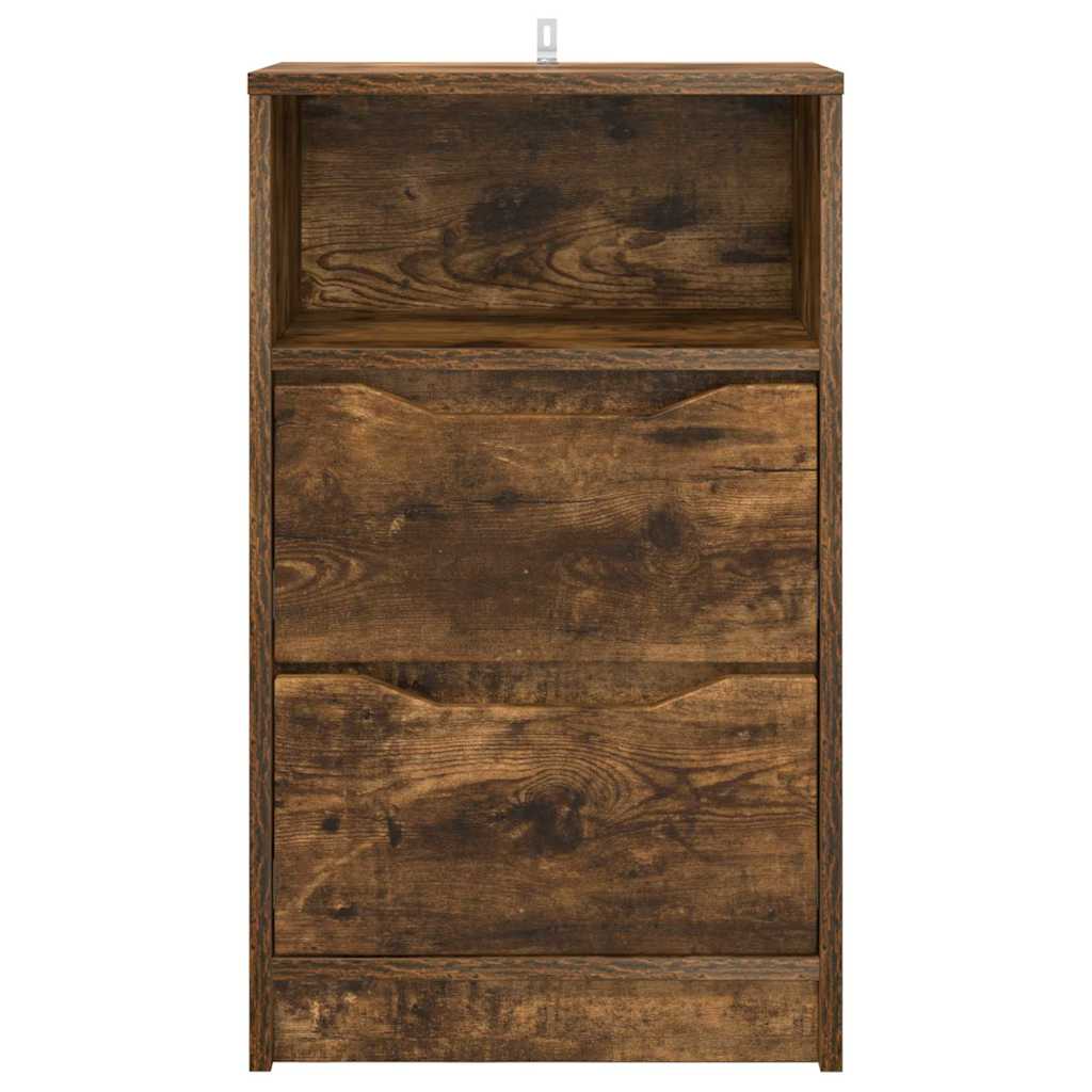 Noćni ormarići s ladicama 2 pcs Dimljeni hrast 40 x 30 x 467 cm