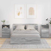 Noćni ormarići s ladicama 2 pcs Siva Sonoma 40 x 30 x 467 cm
