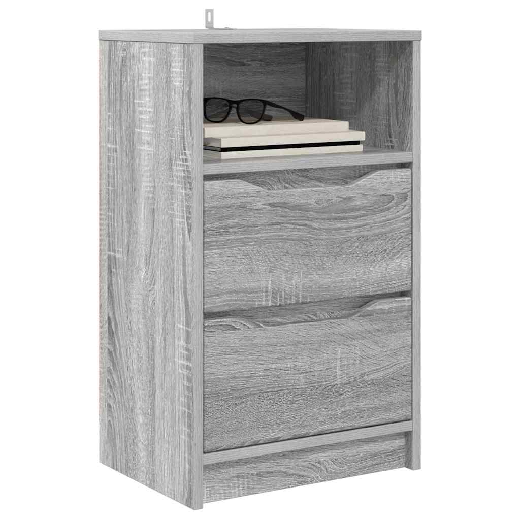 Noćni ormarići s ladicama 2 pcs Siva Sonoma 40 x 30 x 467 cm