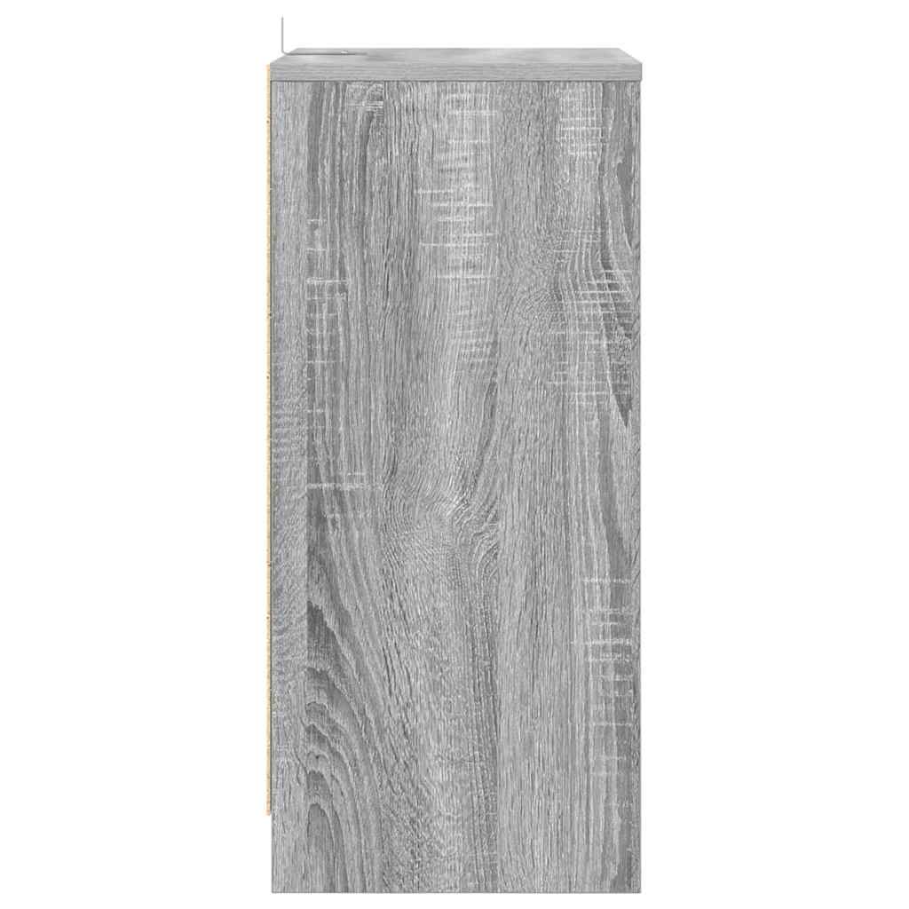 Noćni ormarići s ladicama 2 pcs Siva Sonoma 40 x 30 x 467 cm