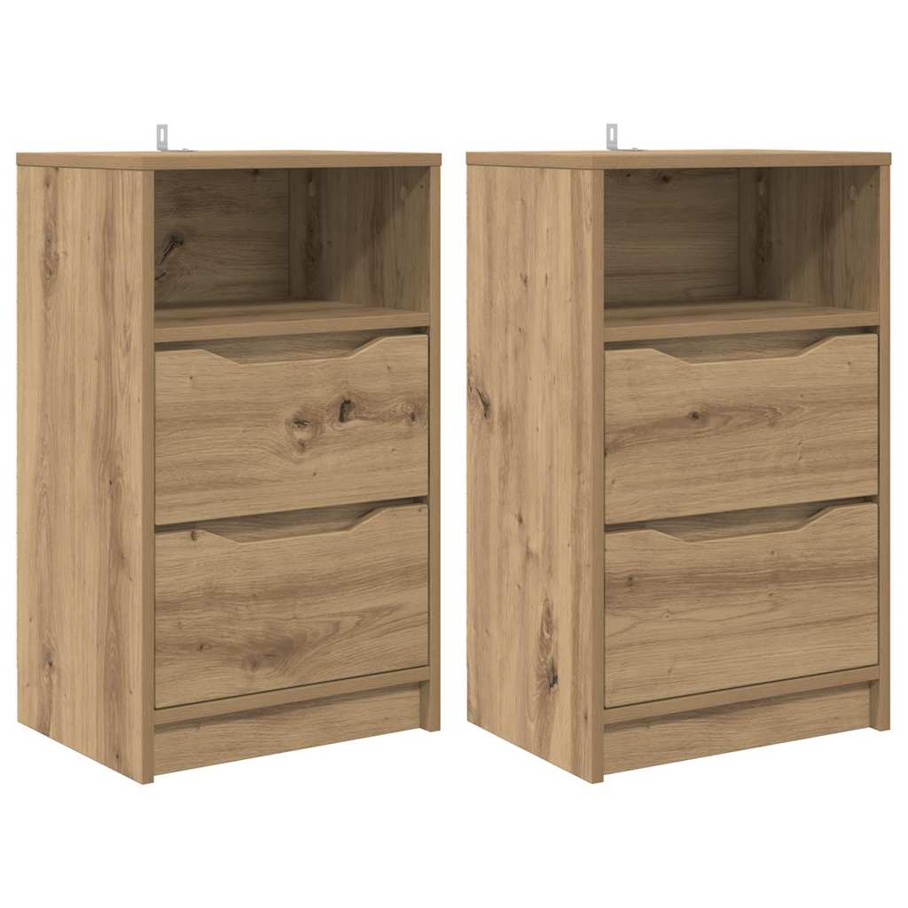 Noćni ormarići 2 pcs Umjetnički hrast 40 x 30 x 467 cm