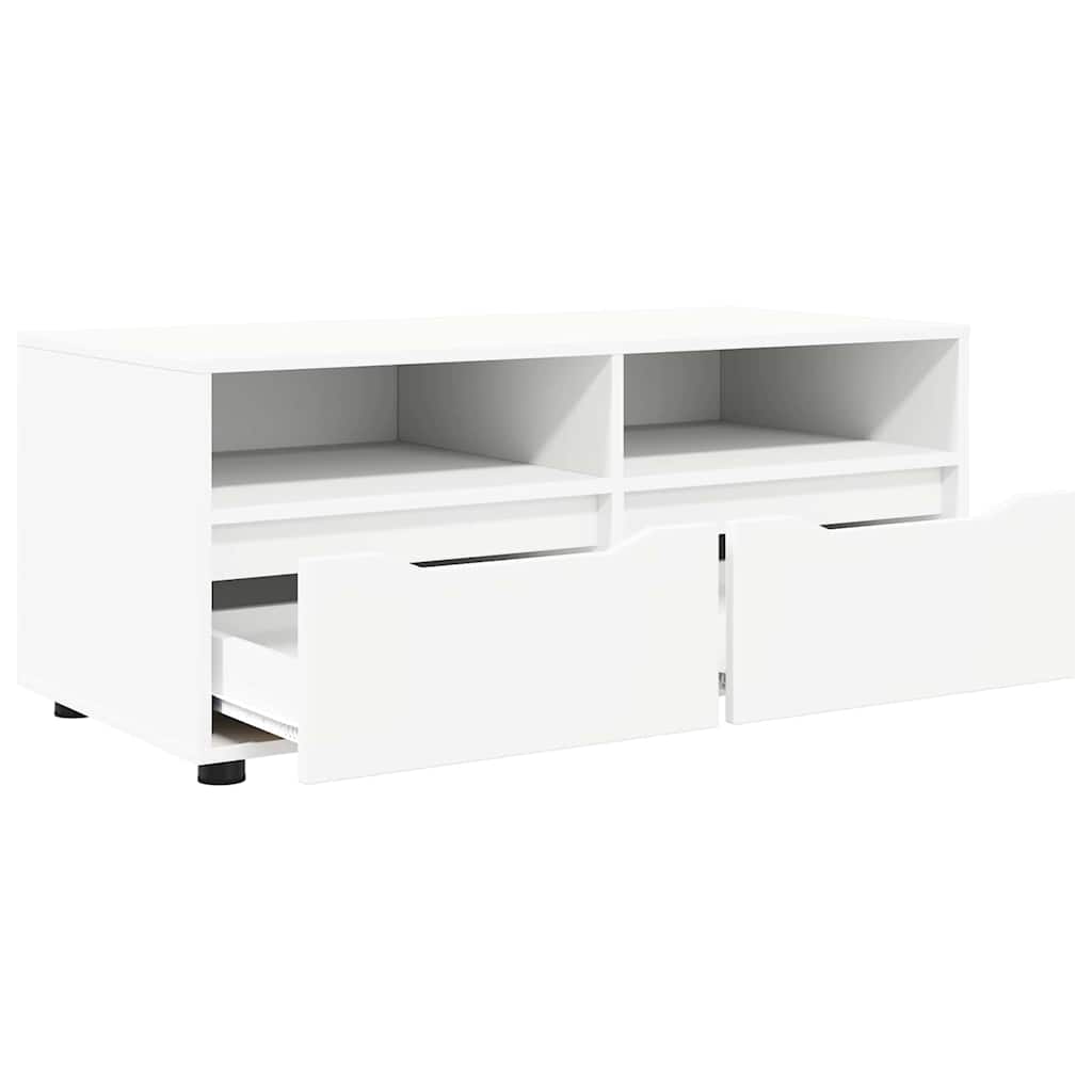 TV ormar s ladicama Bijelo 100 x 48 x 43 cm Konstruirano drvo