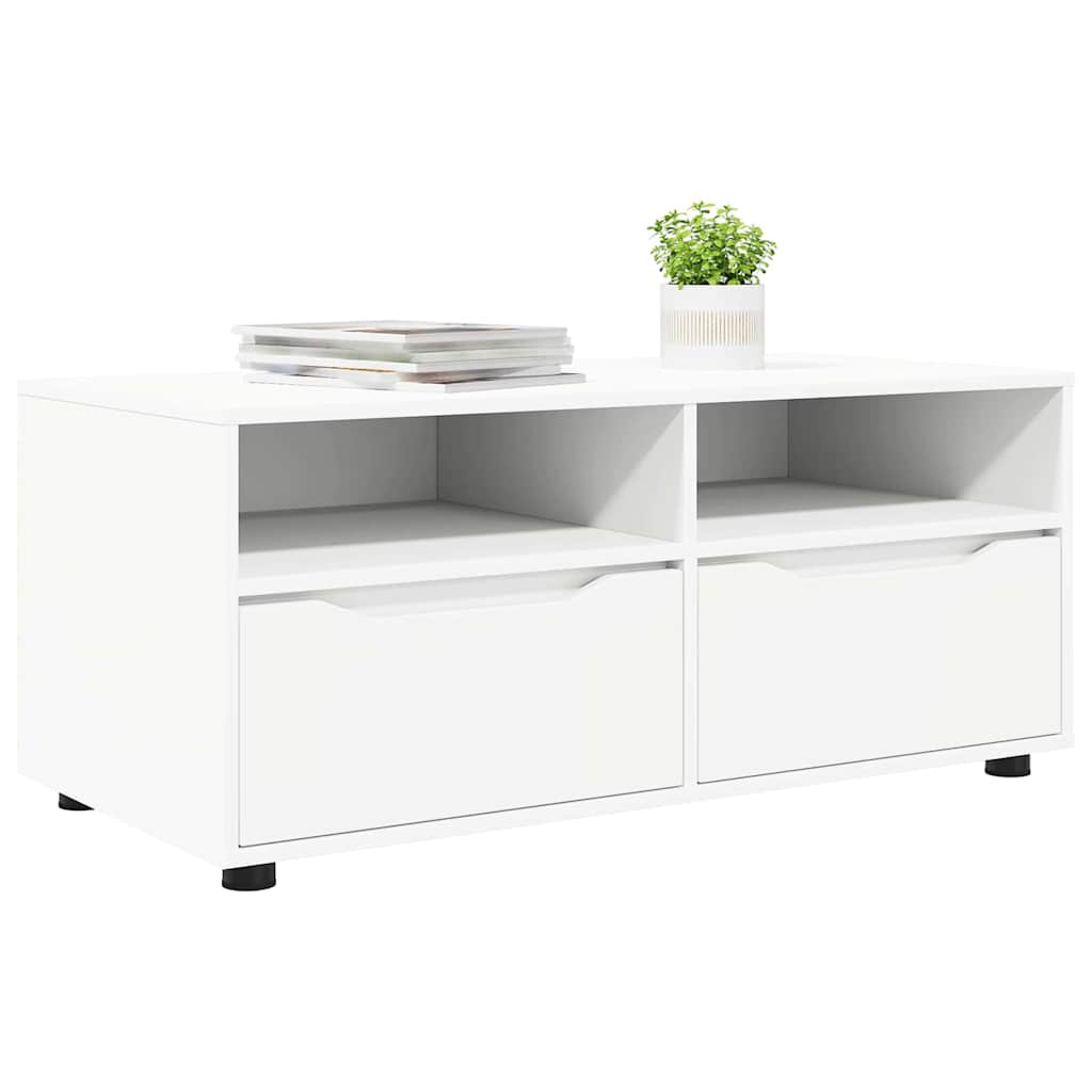 TV ormar s ladicama Bijelo 100 x 48 x 43 cm Konstruirano drvo