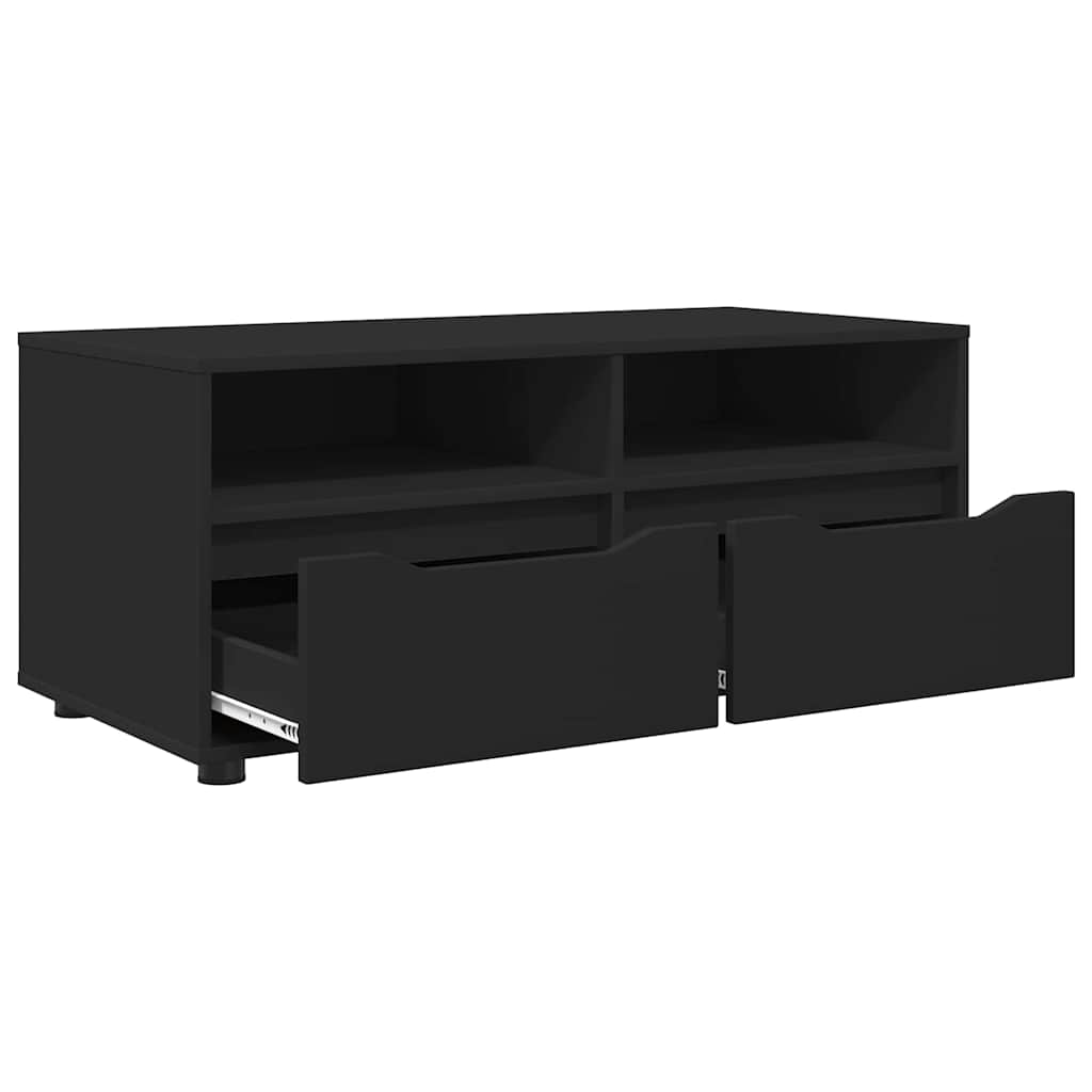 TV ormar s ladicama Crna 100 x 48 x 43 cm Konstruirano drvo