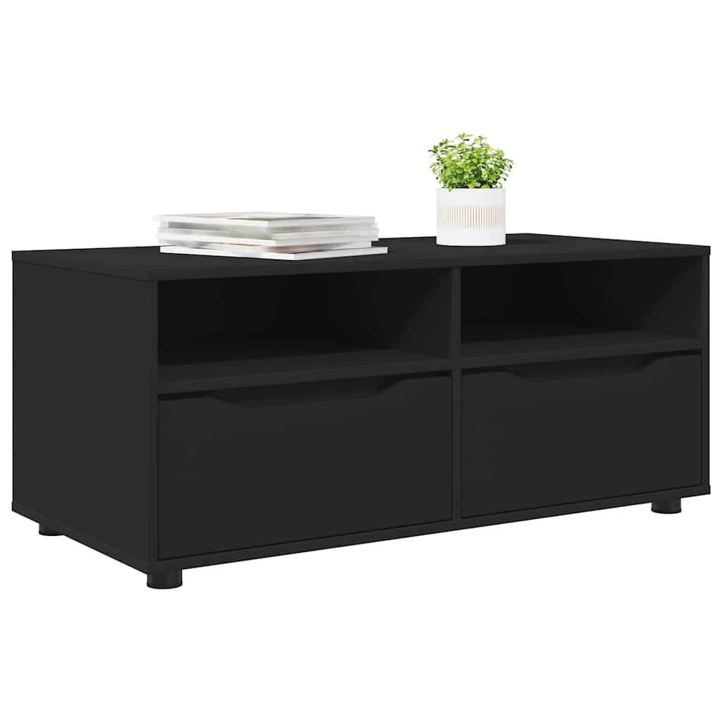 TV ormar s ladicama Crna 100 x 48 x 43 cm Konstruirano drvo