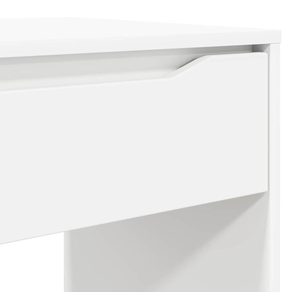 Stol s ladicama Bijeli 100 x 50 x 78 cm Konstrukcijsko drvo