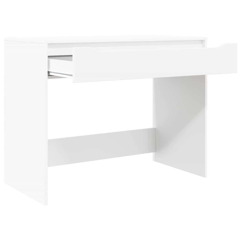 Stol s ladicama Bijeli 100 x 50 x 78 cm Konstrukcijsko drvo