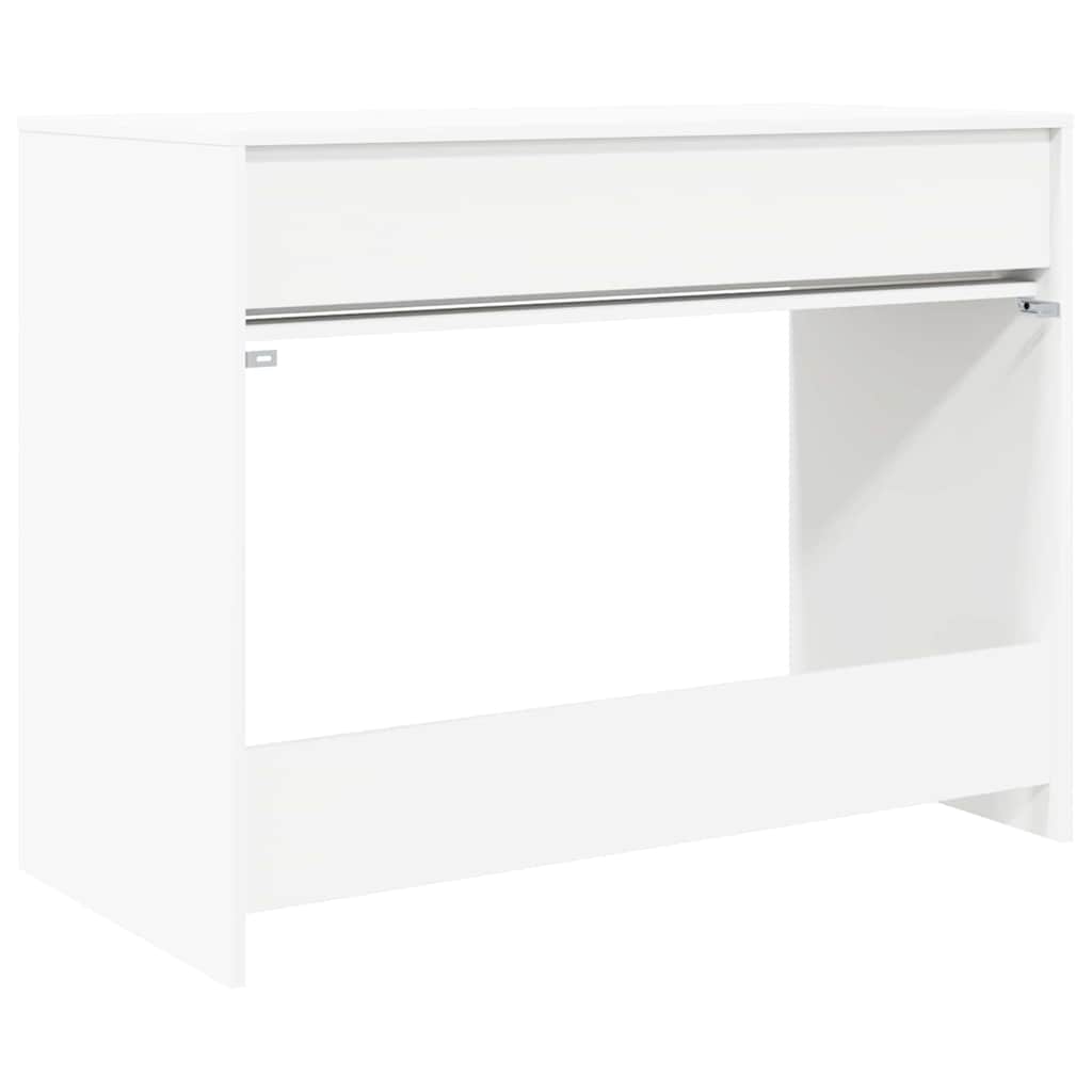 Stol s ladicama Bijeli 100 x 50 x 78 cm Konstrukcijsko drvo