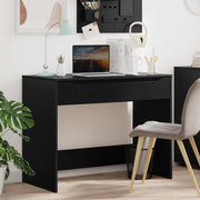 Stol s ladicama Crna 100 x 50 x 78 cm Konstrukcijsko drvo