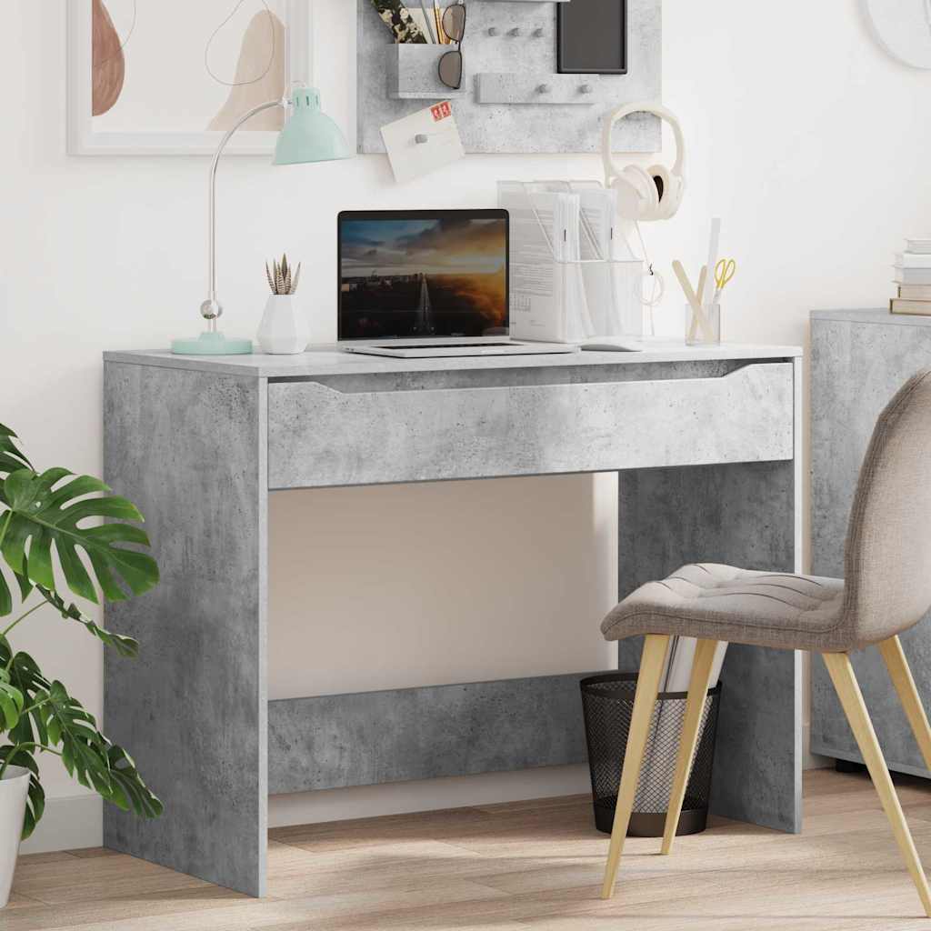 Stol Betonsko Siva 100 x 50 x 78 cm Konstrukcijsko drvo
