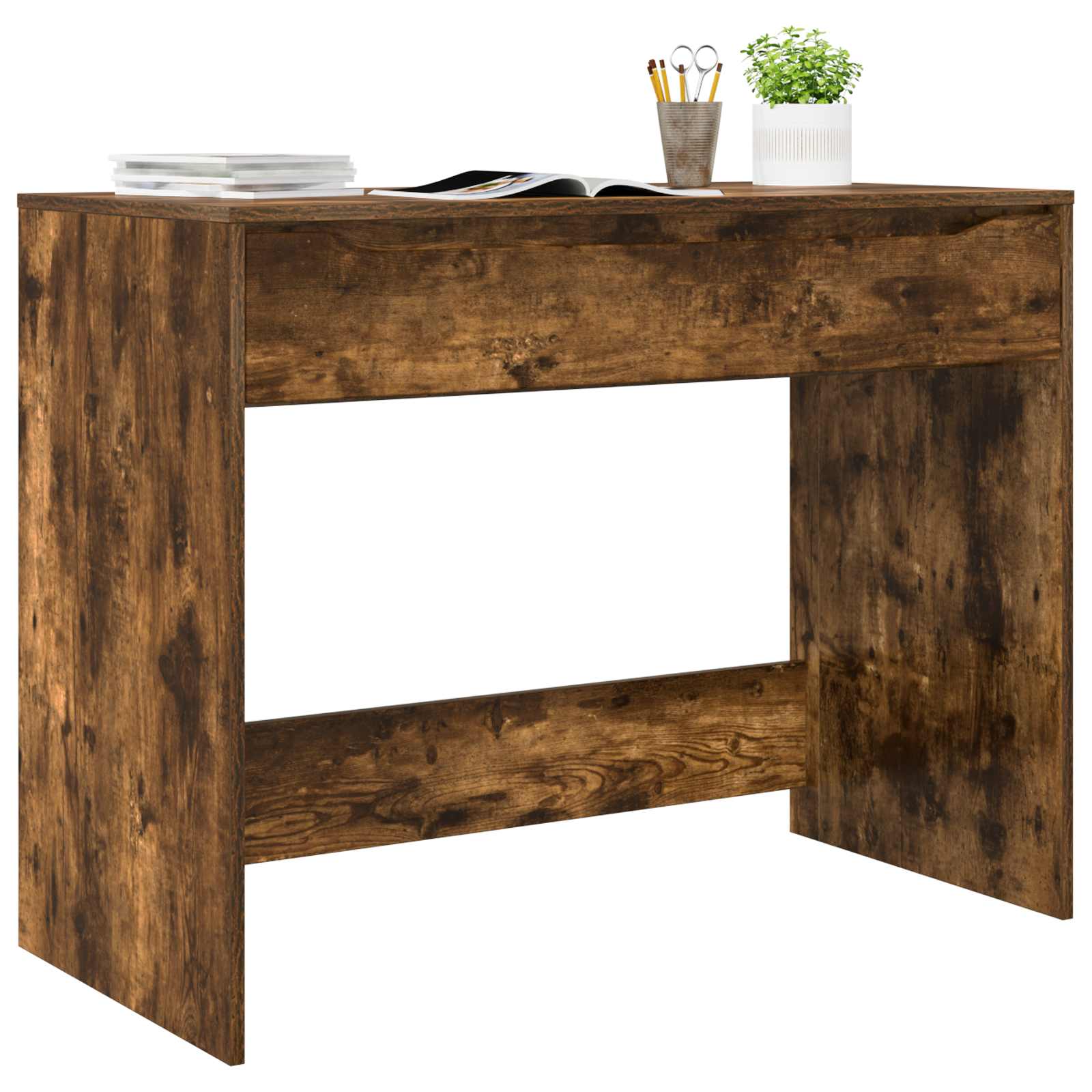 Stol s ladicom s ladicama Dimljeni Hrast 100 x 50 x 78 cm