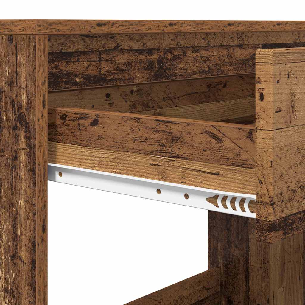 Stol s ladicama Staro drvo 100 x 50 x 78 cm Konstrukcijsko drvo