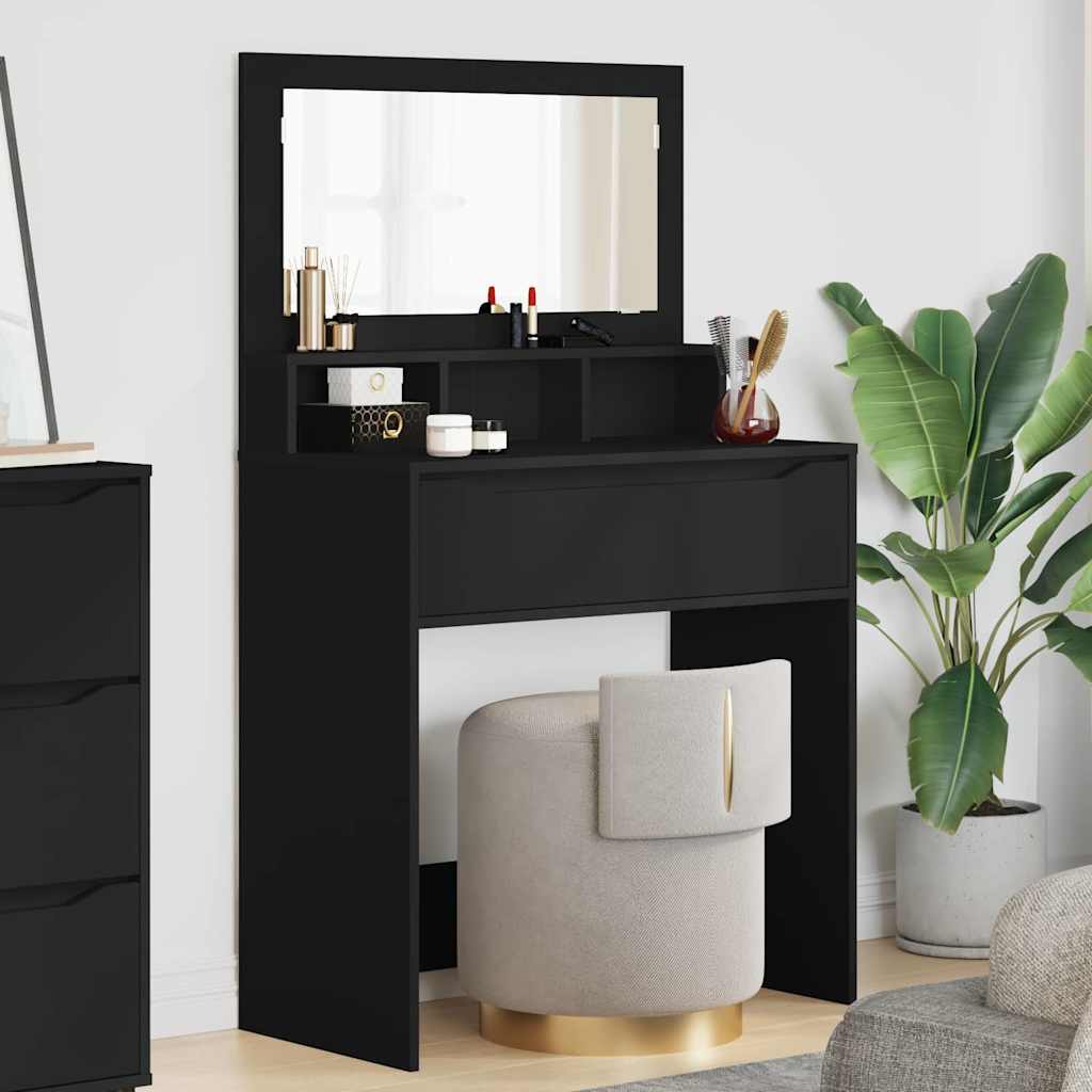 Stolovi za presvlačenje u spavaćoj sobi Crna 80 x 39,6 x 135 cm